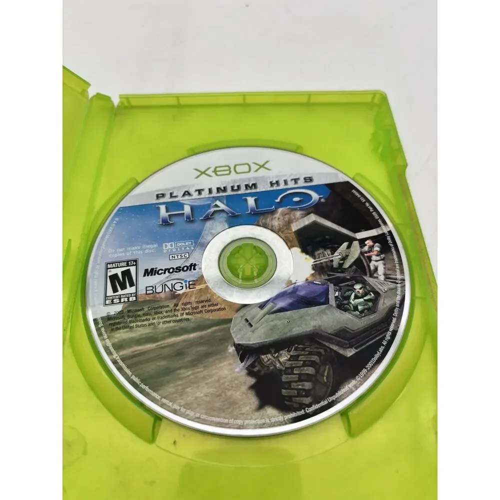 TESTED Halo Platinum Hits (Microsoft Xbox Original, 2003) GAME DISC ONLY Works